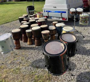 Djembe ja suured trummid rentimiseks